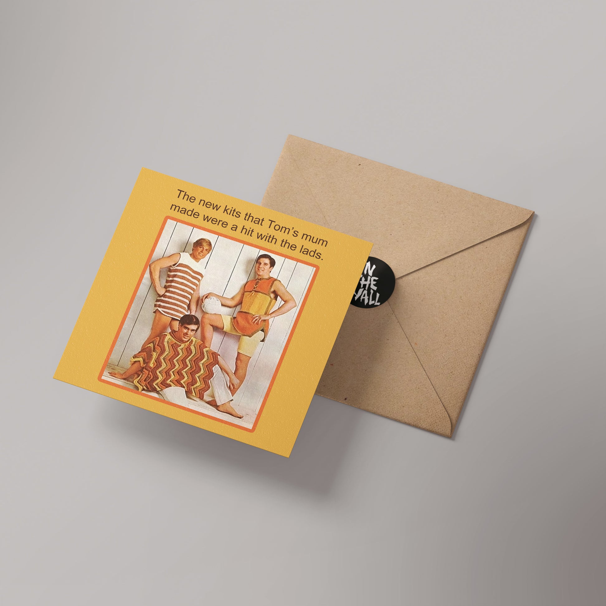 Football Tops Greetings Card 14x14cm