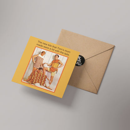 Football Tops Greetings Card 14x14cm