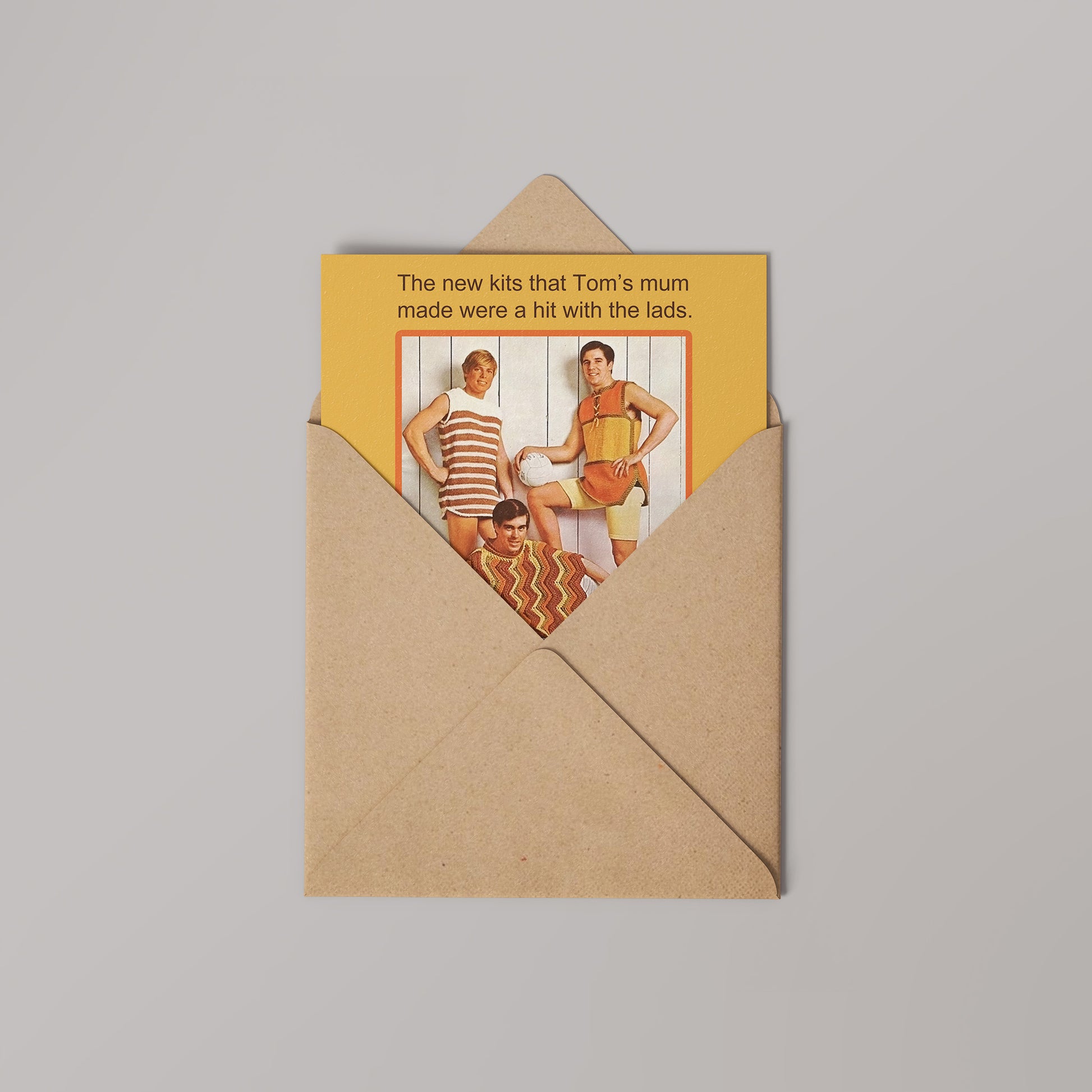 Football Tops Greetings Card 14x14cm