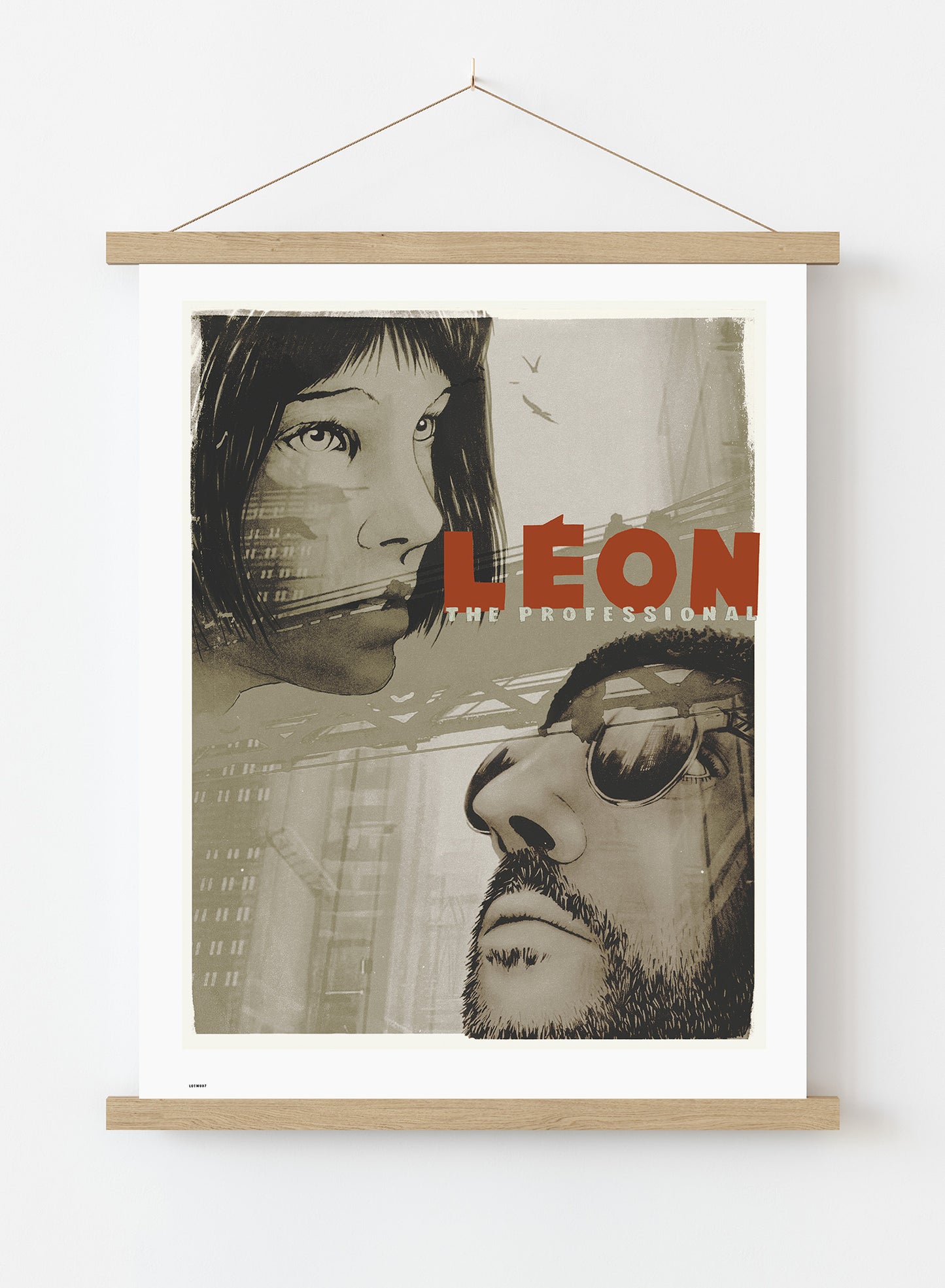 Leon Vintage Art Wall Art Print 70x50cm Poster Hanger