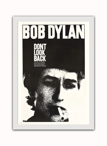 Bob Dylan Don't look Back Poster Art Print Vintage Poster Wall Art Print 50x70cm White Frame