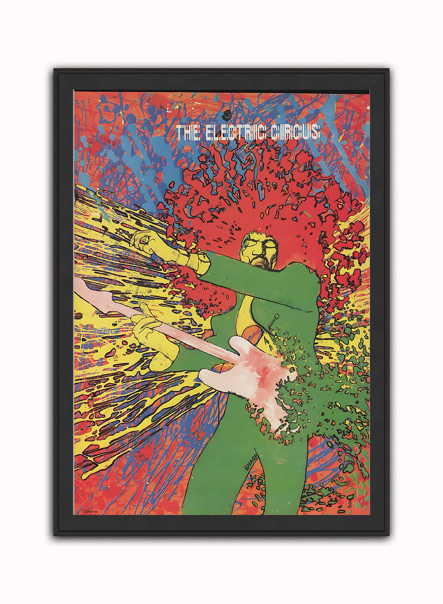 JIMI HENDRIX Promotion Poster 1970 Vintage Poster Wall Art Print 50x70cm Black Frame