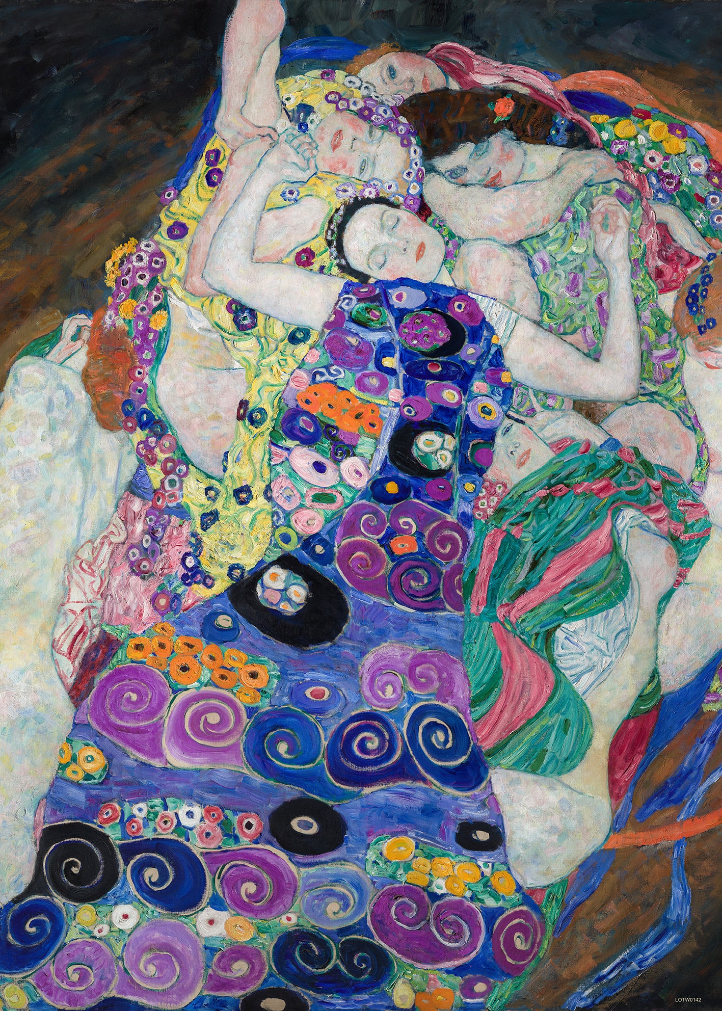 The Maiden,Virgin by Gustav Klimt 50x70cm Art Print