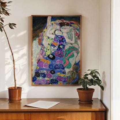 The Maiden,Virgin by Gustav Klimt 50x70cm Art Print