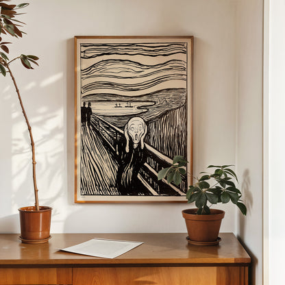 Edvard Munch, The Scream. 50x70cm Art Print