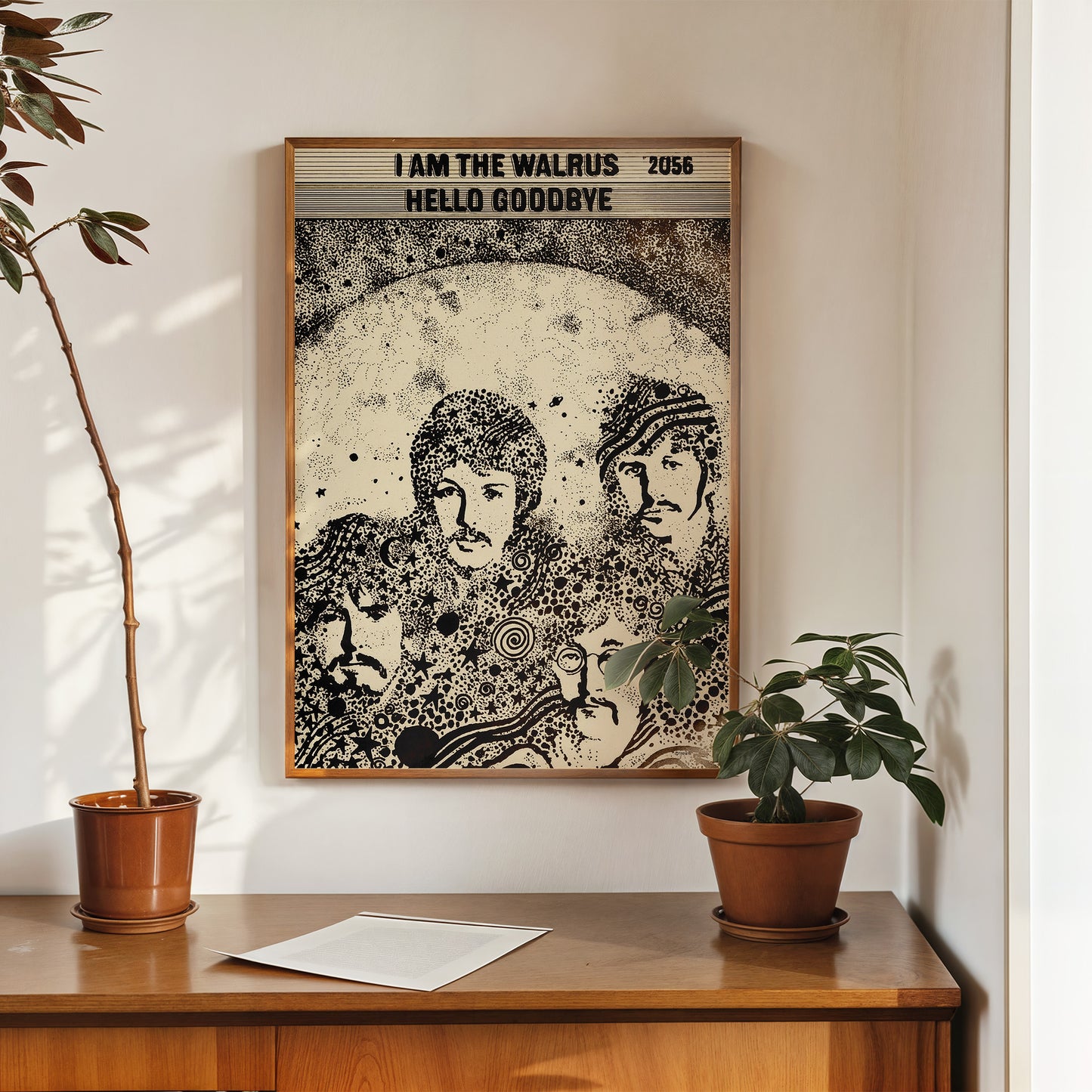The Beatles "I am the Walrus" Advertisement 1967 Poster Vintage Poster Wall Art Print 50x70cm