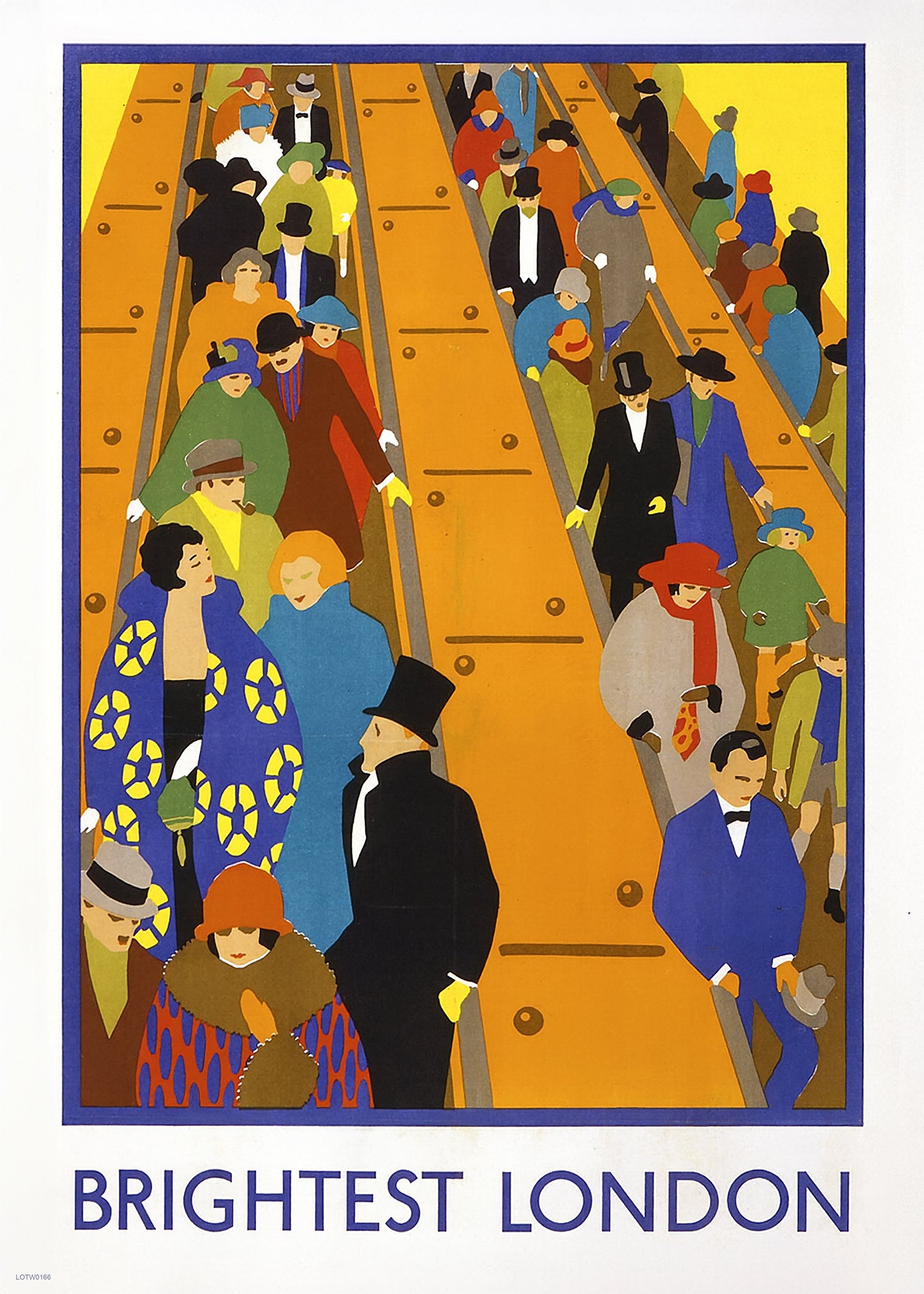 Brightest London Poster Vintage Poster Wall Art Print 50x70cm