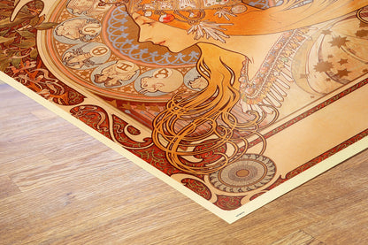 Alphonse Mucha Zodiak Art nouveau 70x50cm Art Print