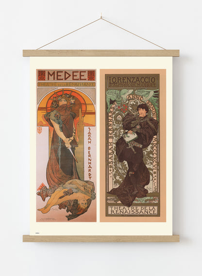 Alphonse Mucha Medee Art nouveau Vintage Art Wall Art Print 70x50cm Poster Hanger