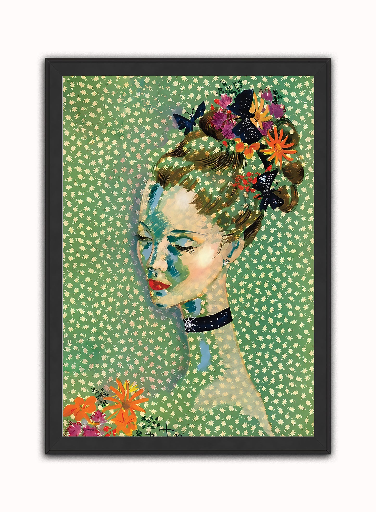 Cecil Beaton Fashion Art Print Vintage Art Wall Art Print 50x70cm Black Frame