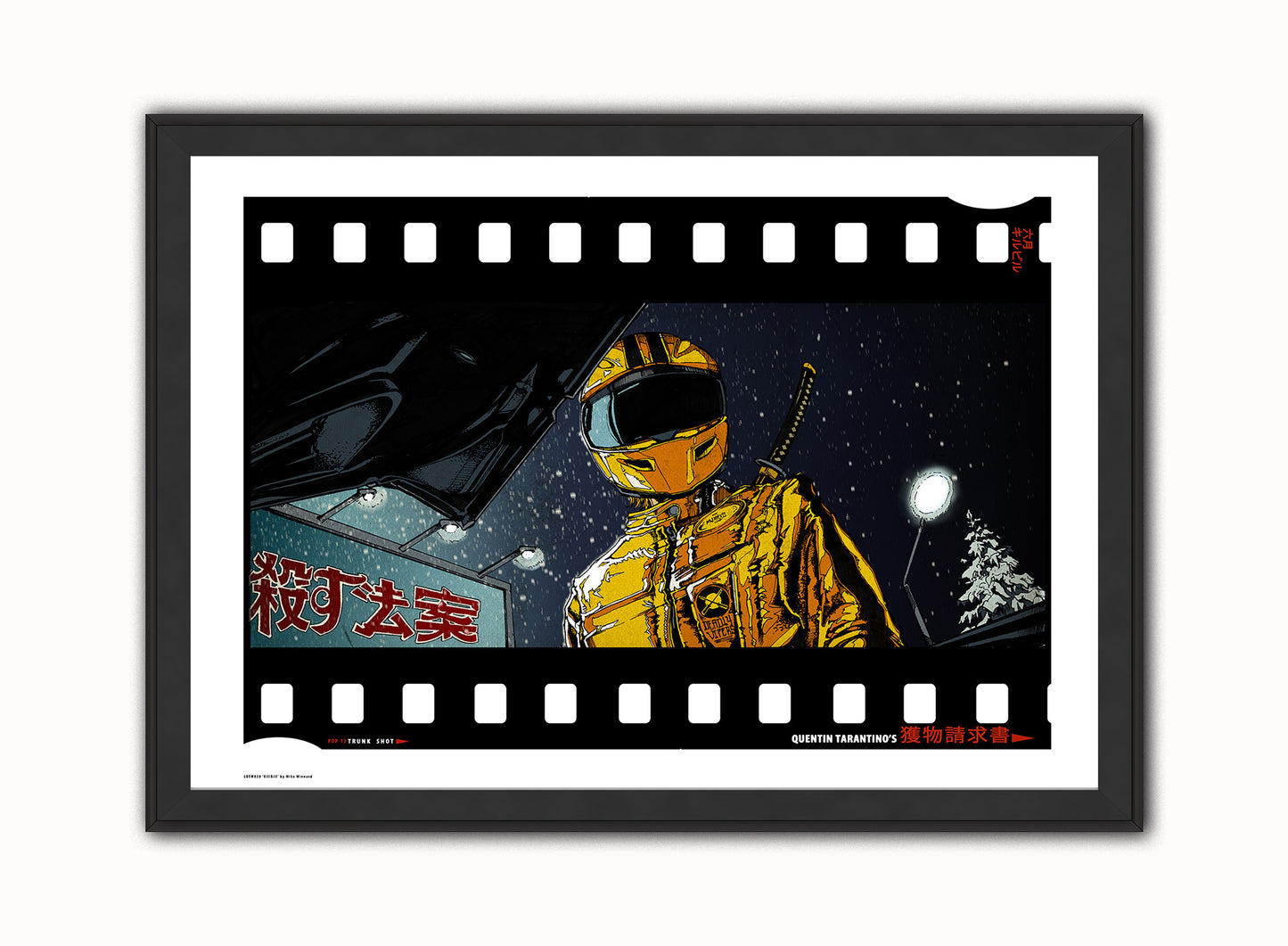 Kill Bill Vintage Art Wall Art Print 70x50cm Black Frame