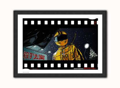 Kill Bill Vintage Art Wall Art Print 70x50cm Black Frame
