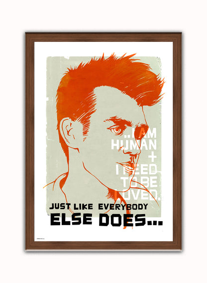Morrisey Vintage Art Wall Art Print 70x50cm Dark Wood Frame