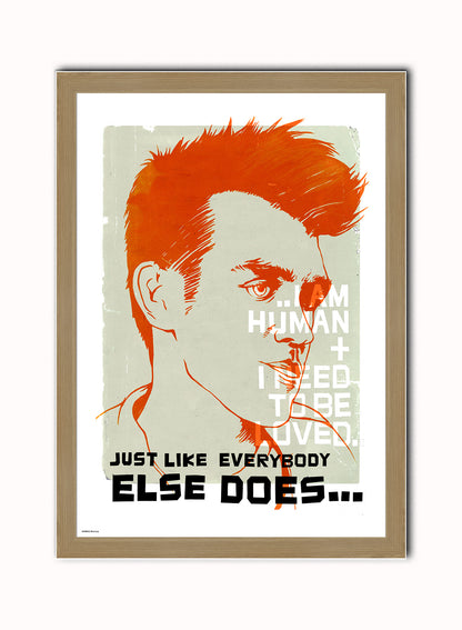 Morrisey Vintage Art Wall Art Print 70x50cm Light Wood Frame