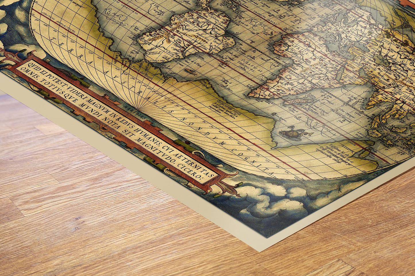 World Map 70x50cm Art Print