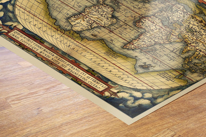 World Map 70x50cm Art Print