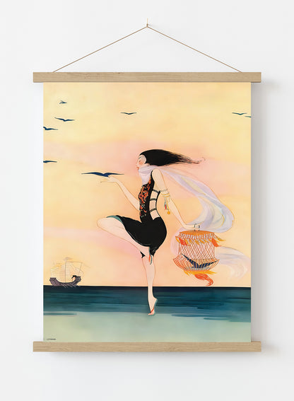 Rita Senger Fashion Art Print Featured on Vanity Fair Cover July 1916 Vintage Art Wall Art Print 50x70cm Poster Hanger