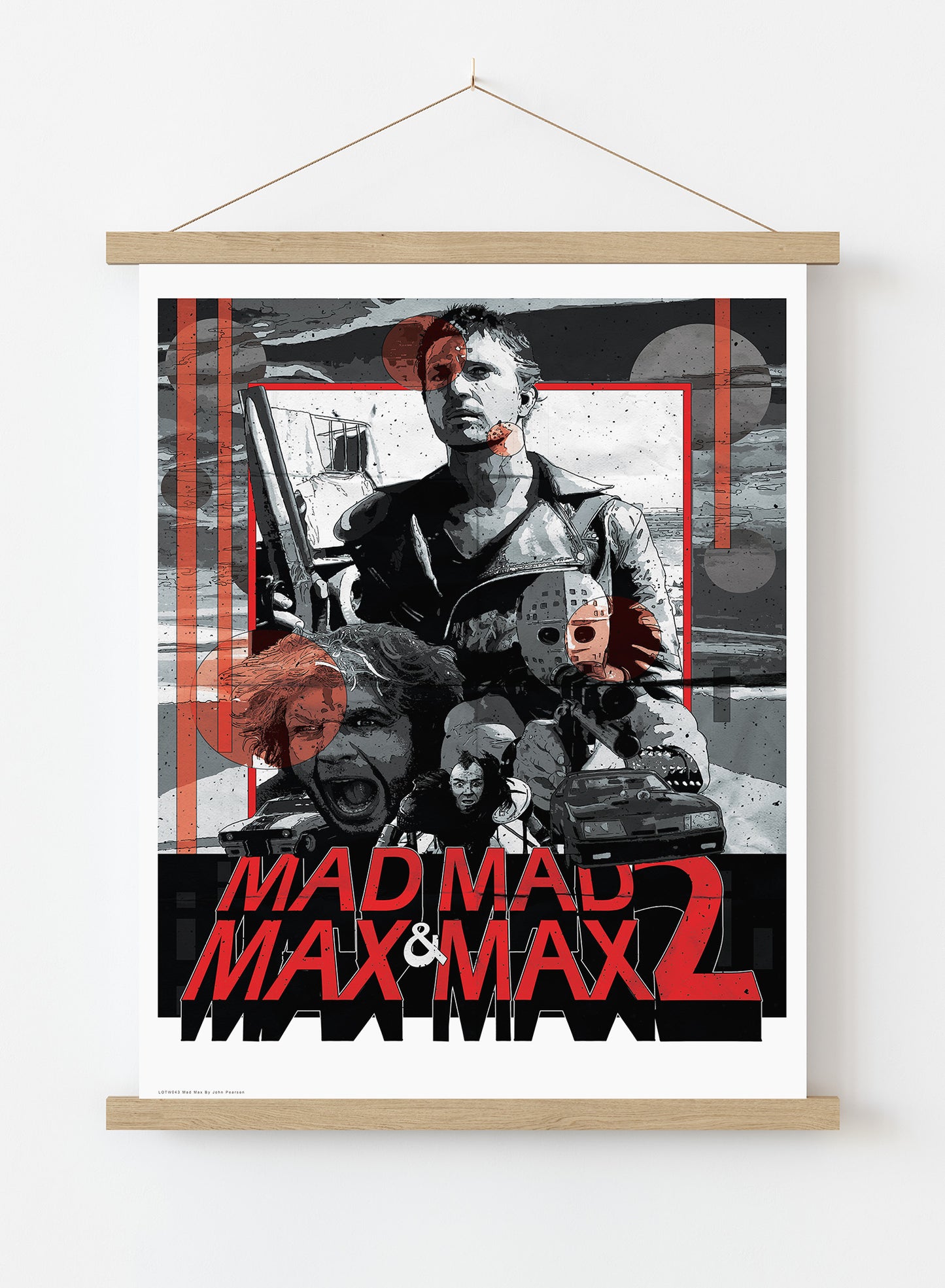 Mad Max Vintage Art Wall Art Print 50x70cm Poster Hanger