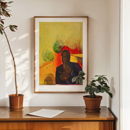 Adi Holzer Werksverzeichnis Satchmo (Louis Armstrong) Art Print Poster 50x70cm