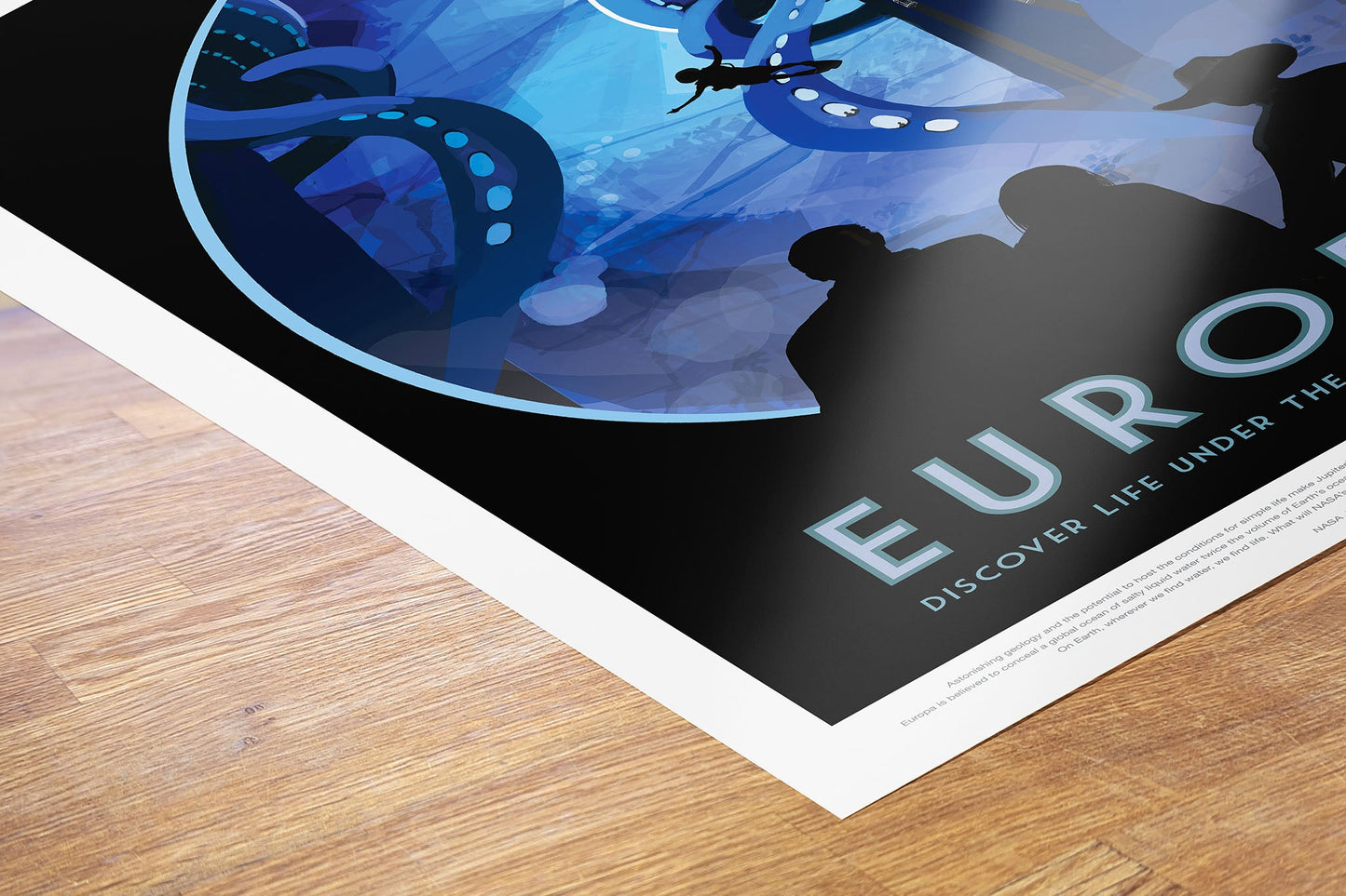 Europa, The Great Voyage, Space Travel, Tourism NASA, Solar System, Planets Art Print Poster 50x70cm