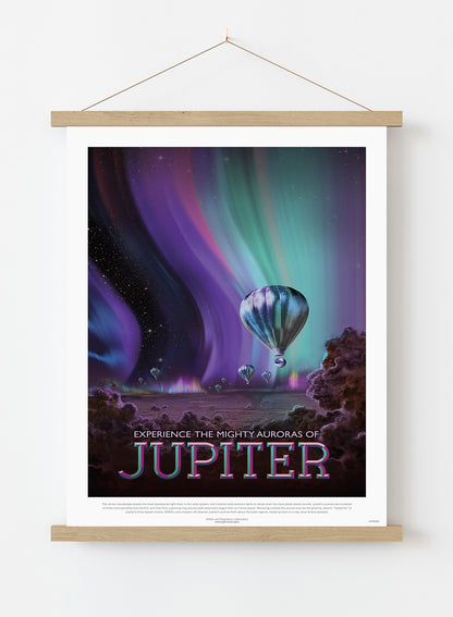 Jupiter, The Great Voyage, Space Travel, Tourism NASA, Solar System, Planets Art Print Poster Vintage Poster Wall Art Print 50x70cm Poster Hanger