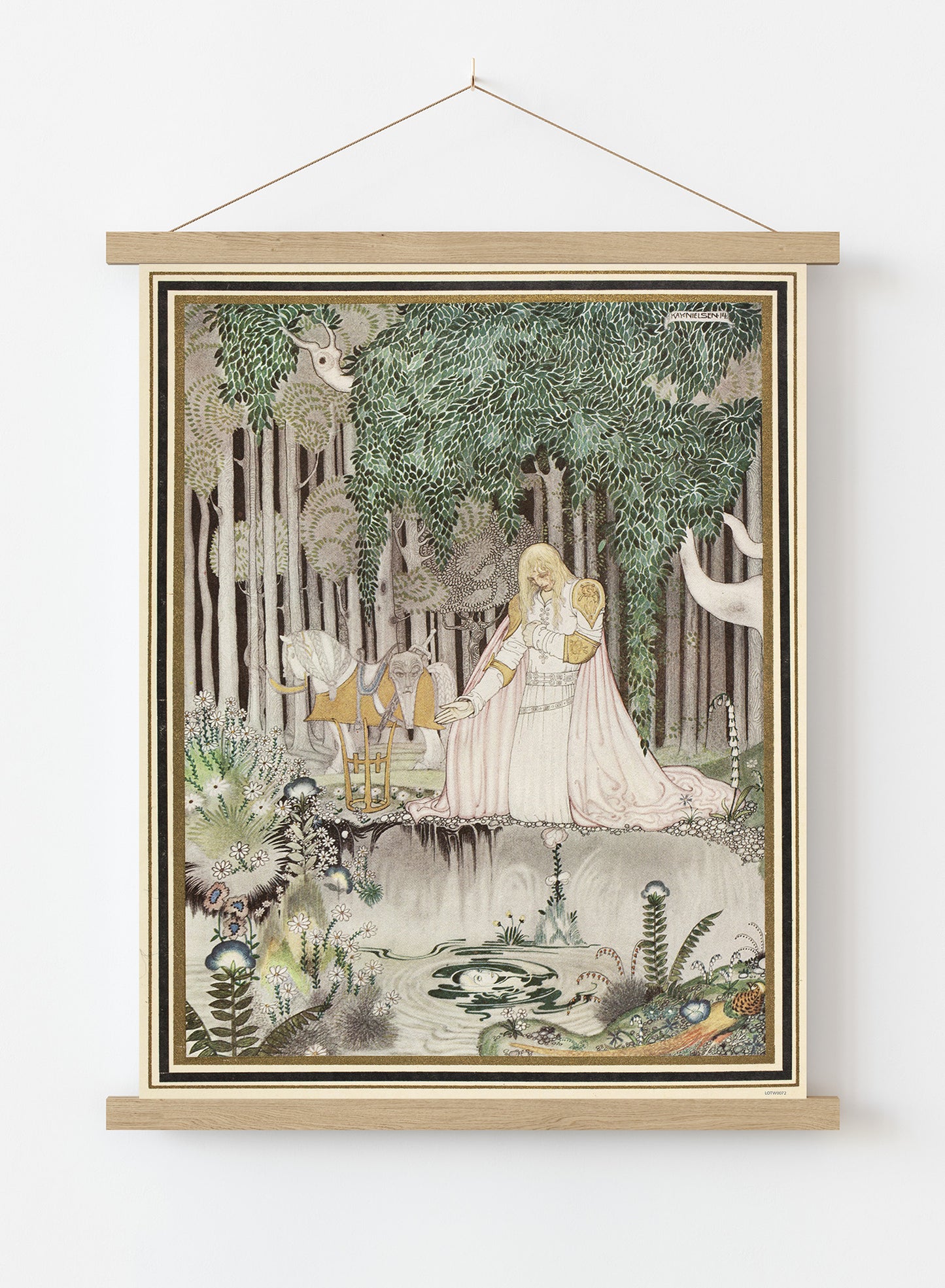 Kay Nielson, Illustration, Enchanted, Medieval, Fantasy Art Print Poster Vintage Poster Wall Art Print 50x70cm Poster Hanger