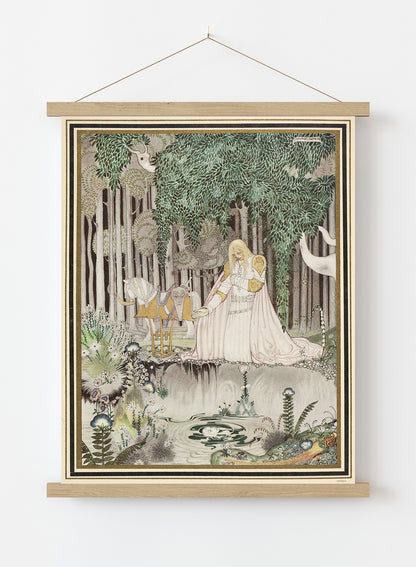 Kay Nielson, Illustration, Enchanted, Medieval, Fantasy Art Print Poster Vintage Poster Wall Art Print 50x70cm Poster Hanger