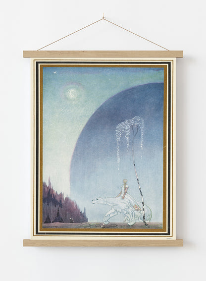 Kay Nielson, Illustration, Enchanted, Medieval, Fantasy, White Bear Art Print Poster Vintage Poster Wall Art Print 50x70cm Poster Hanger