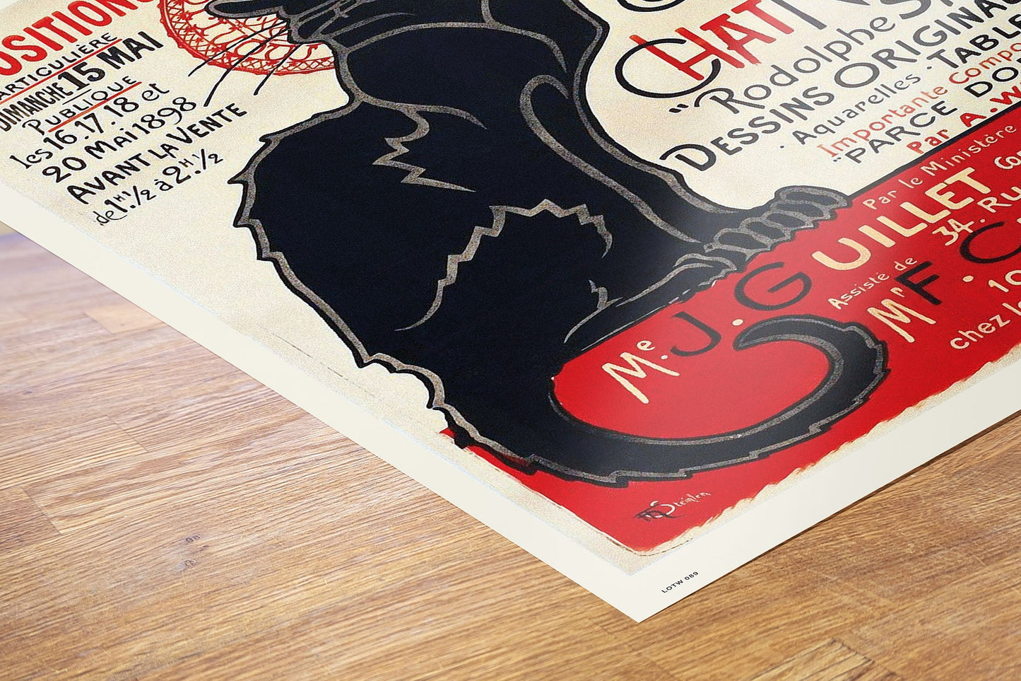 CHAT NOIR ART POSTER PRINT BY THÌäOPHILE-ALEXANDRE STEINLEN 1898 Art Print Poster 50x70cm
