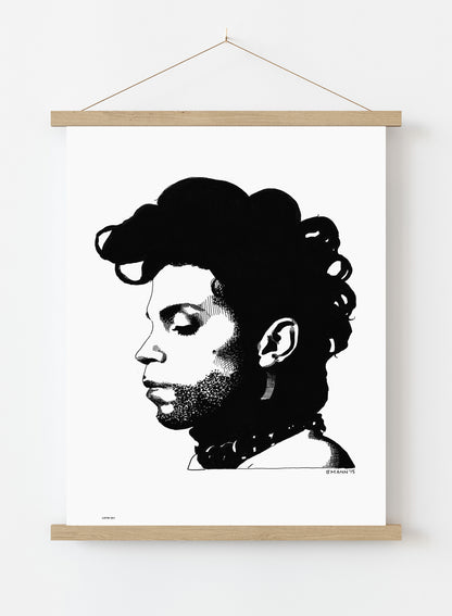 Prince, Music Idol Iconic Popstar Art Print Poster Vintage Poster Wall Art Print 50x70cm Poster Hanger