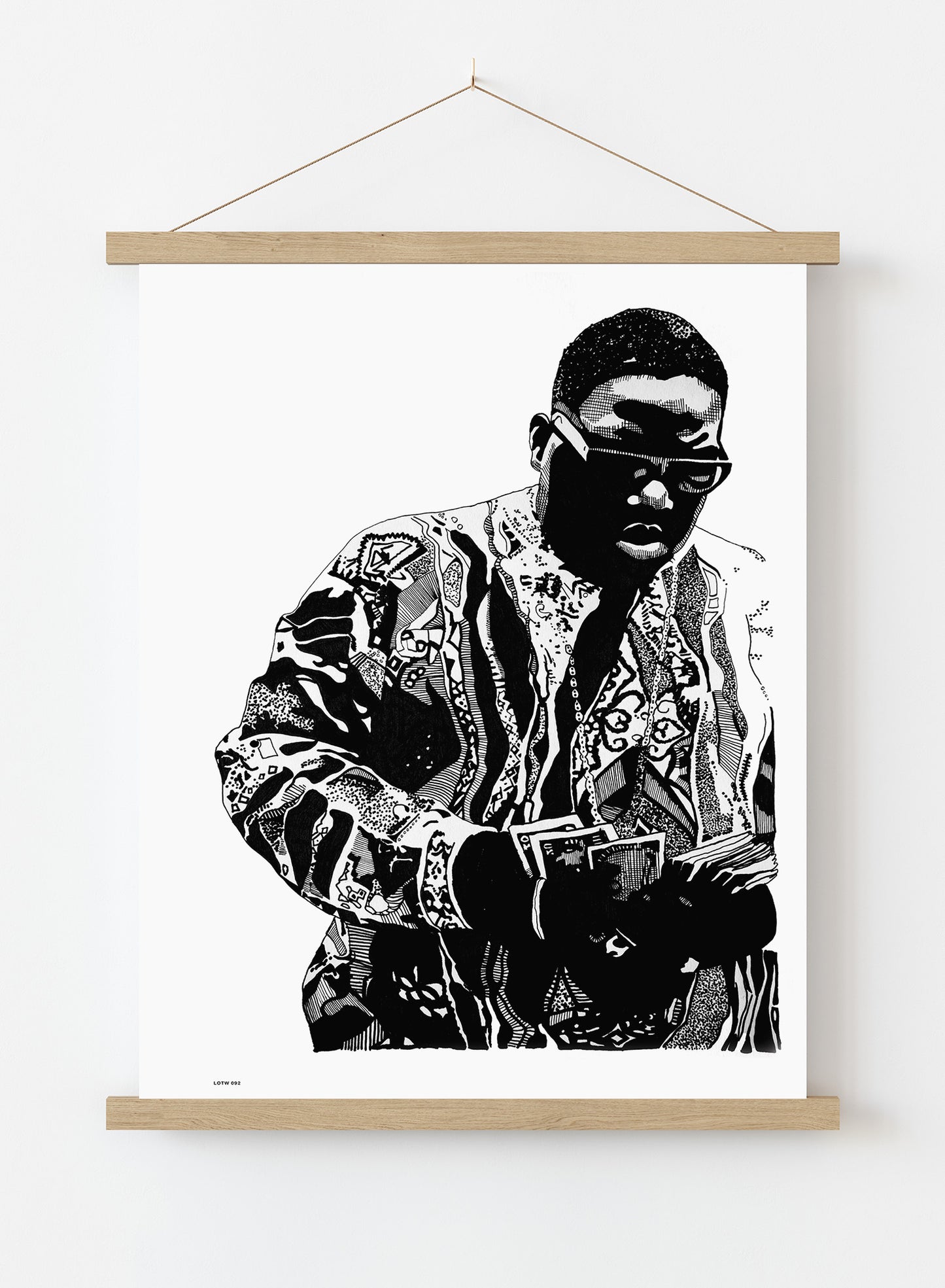 Notorious BIG, Music Idol Iconic Rap Artist Art Print Poster Vintage Poster Wall Art Print 50x70cm Poster Hanger