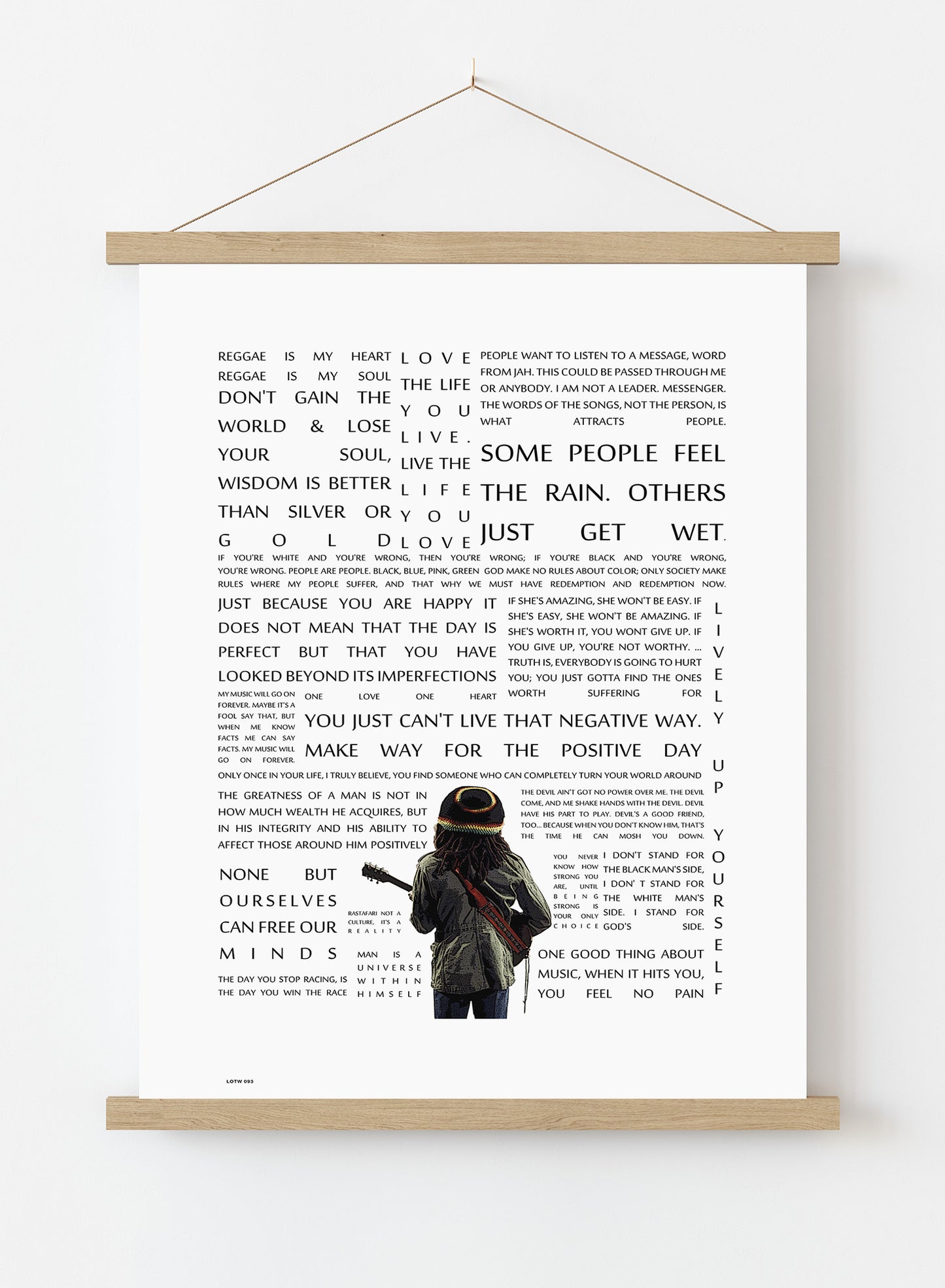 Bob Marley, Music Idol Iconic Reggae Rocksteady Roots Rock Artist Art Print Poster Vintage Poster Wall Art Print 50x70cm Poster Hanger