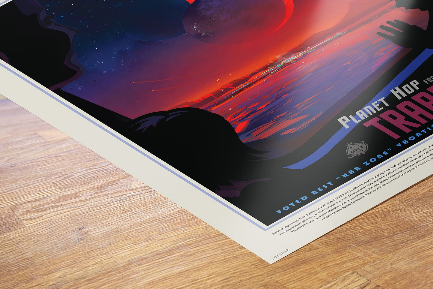 Trappist-1 system Nasa Space exploration tourist 50x70cm Art Poster Print