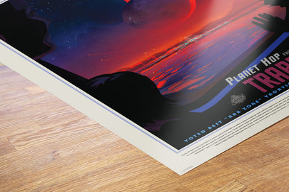 Trappist-1 system Nasa Space exploration tourist 50x70cm Art Poster Print