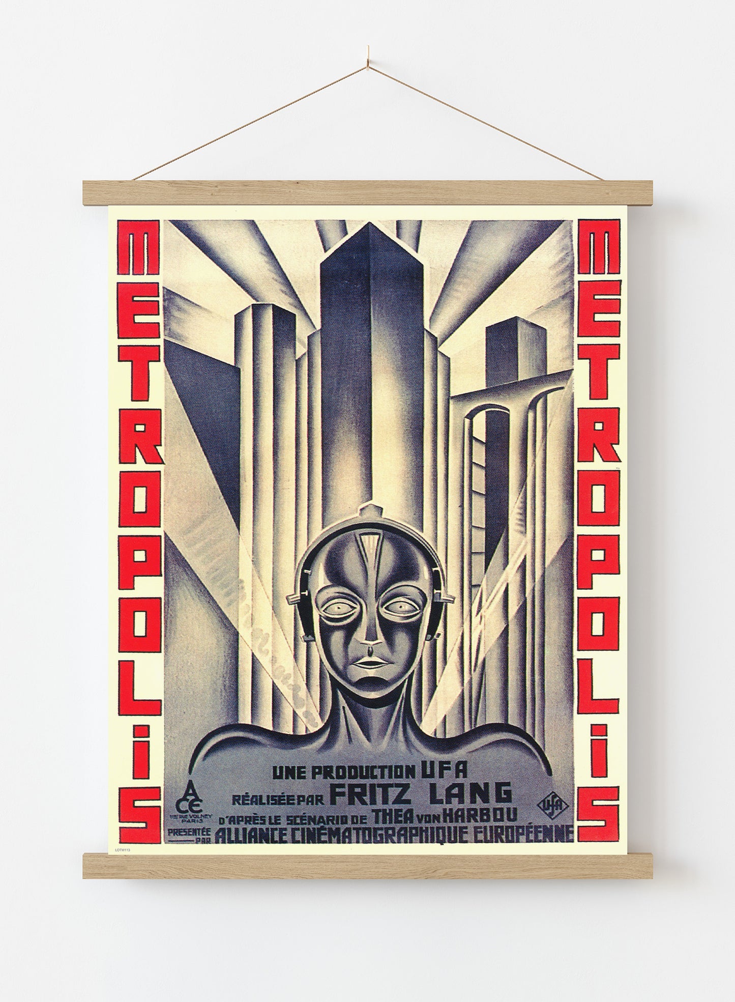 Metropolis Movie Vintage Art Wall Art Print 50x70cm Poster Hanger