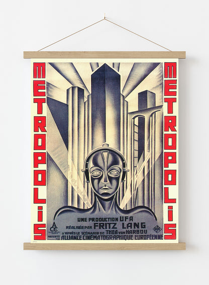Metropolis Movie Vintage Art Wall Art Print 50x70cm Poster Hanger