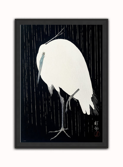 Japanese Art Print Print – Ohara Koson Japanese Wall Art 50x70cm Black Frame