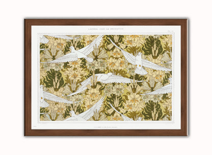 Botanical Print – Maurice Pillard Verneuil Botanical Wall Art 50x70cm Dark Wood Frame