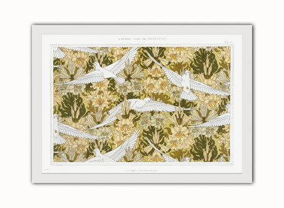 Botanical Print – Maurice Pillard Verneuil Botanical Wall Art 50x70cm White Frame