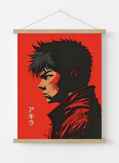Akira Manga Portrait Vintage Art Wall Art Print 50x70cm Poster Hanger