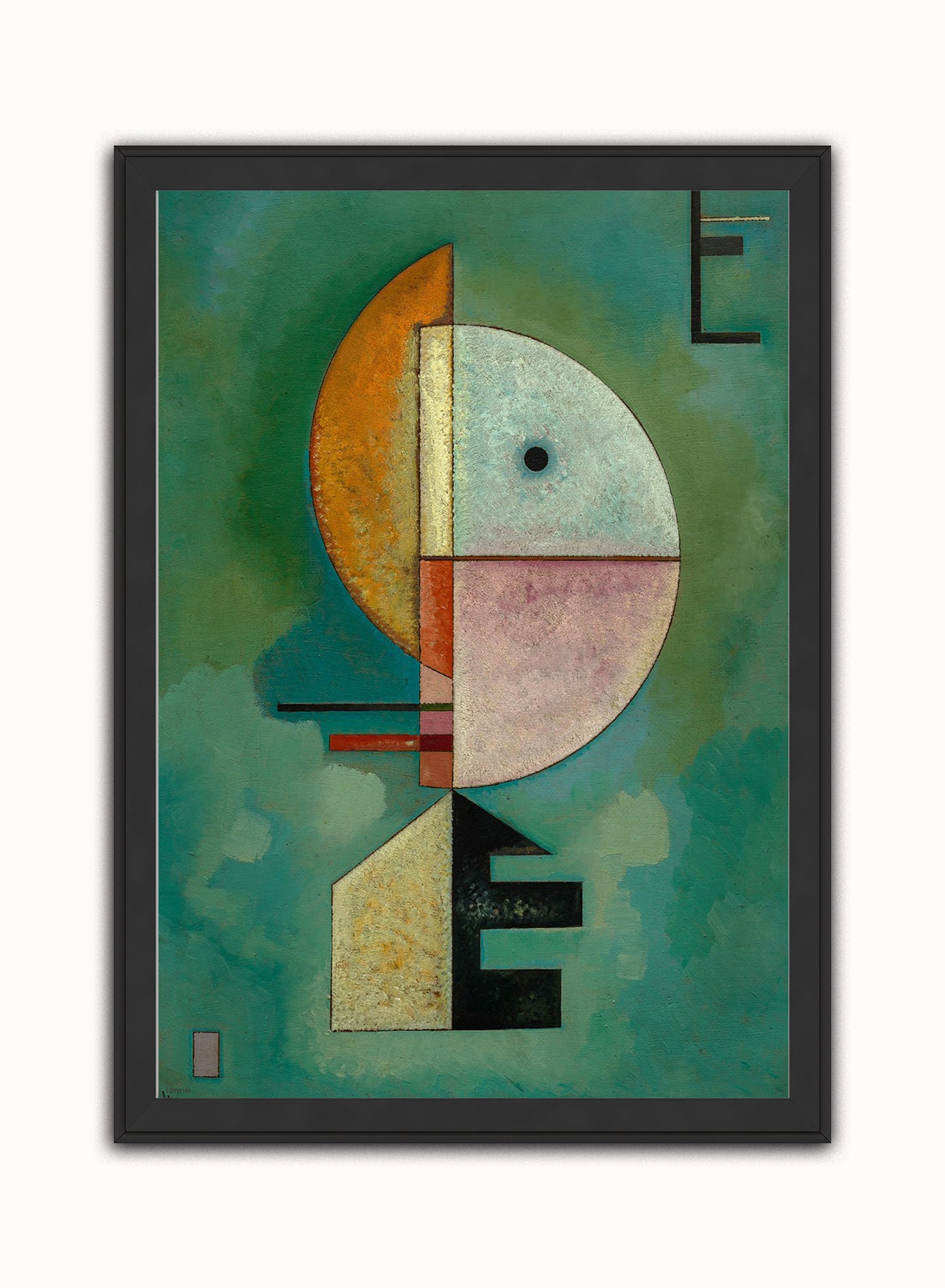 Upward Kandinsky Vintage Poster Wall Art Print 50x70cm Black Frame