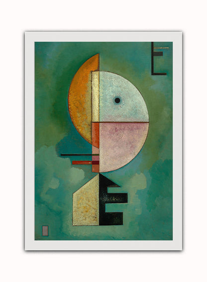 Upward Kandinsky Vintage Poster Wall Art Print 50x70cm White Frame