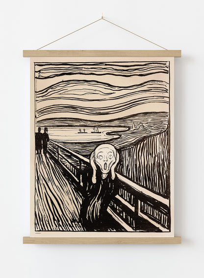 Edvard Munch, The Scream. Vintage Art Wall Art Print 50x70cm Poster Hanger