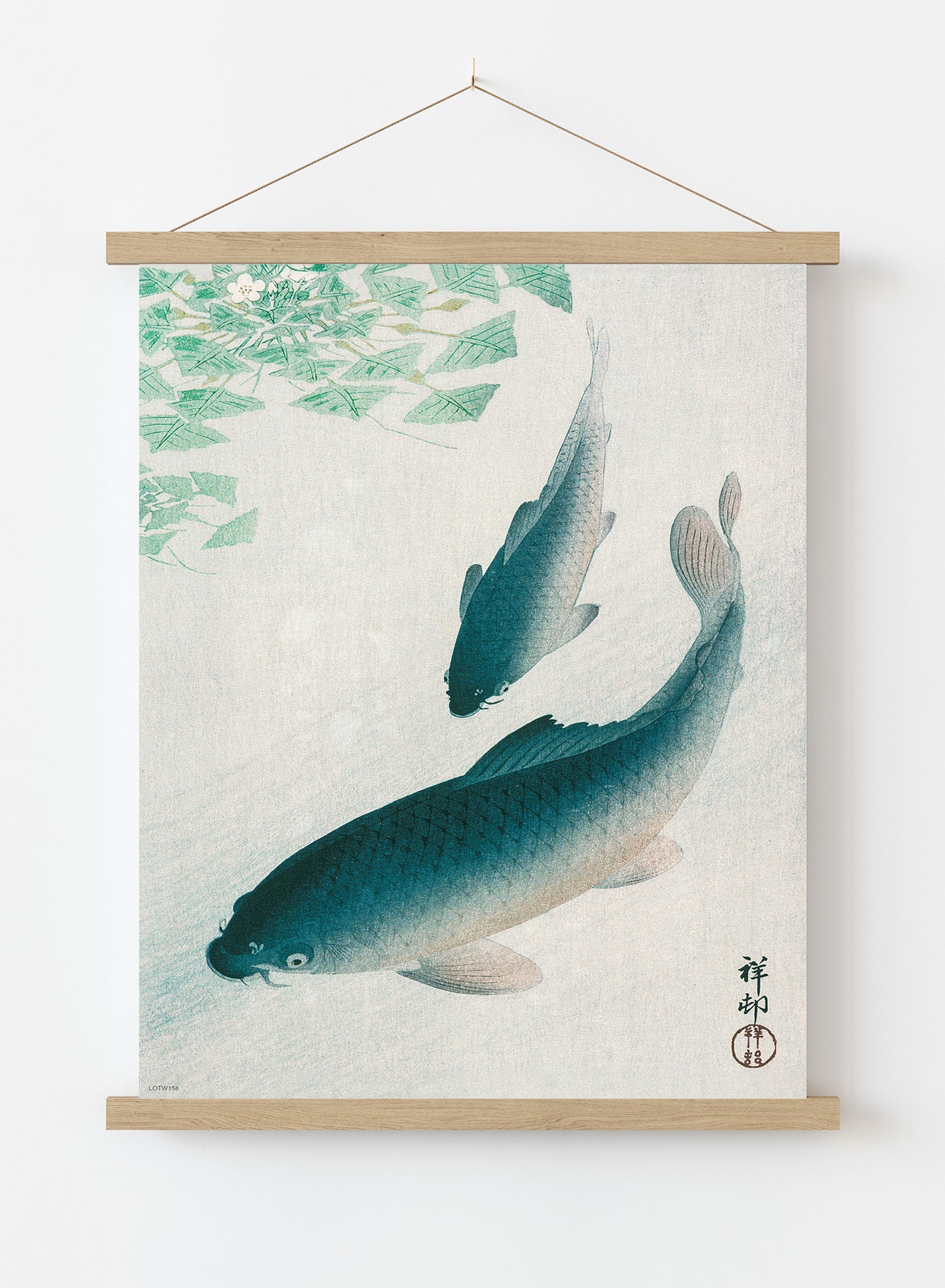 Koi Carp by Ohara Koson 1926 Japenese Poster Art Print Print – Ohara Koson Vintage Poster Wall Art 50x70cm Poster Hanger