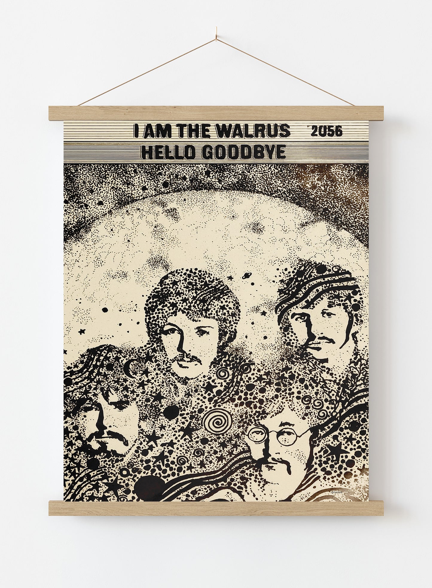 The Beatles "I am the Walrus" Advertisement 1967 Poster Vintage Poster Wall Art Print 50x70cm Poster Hanger