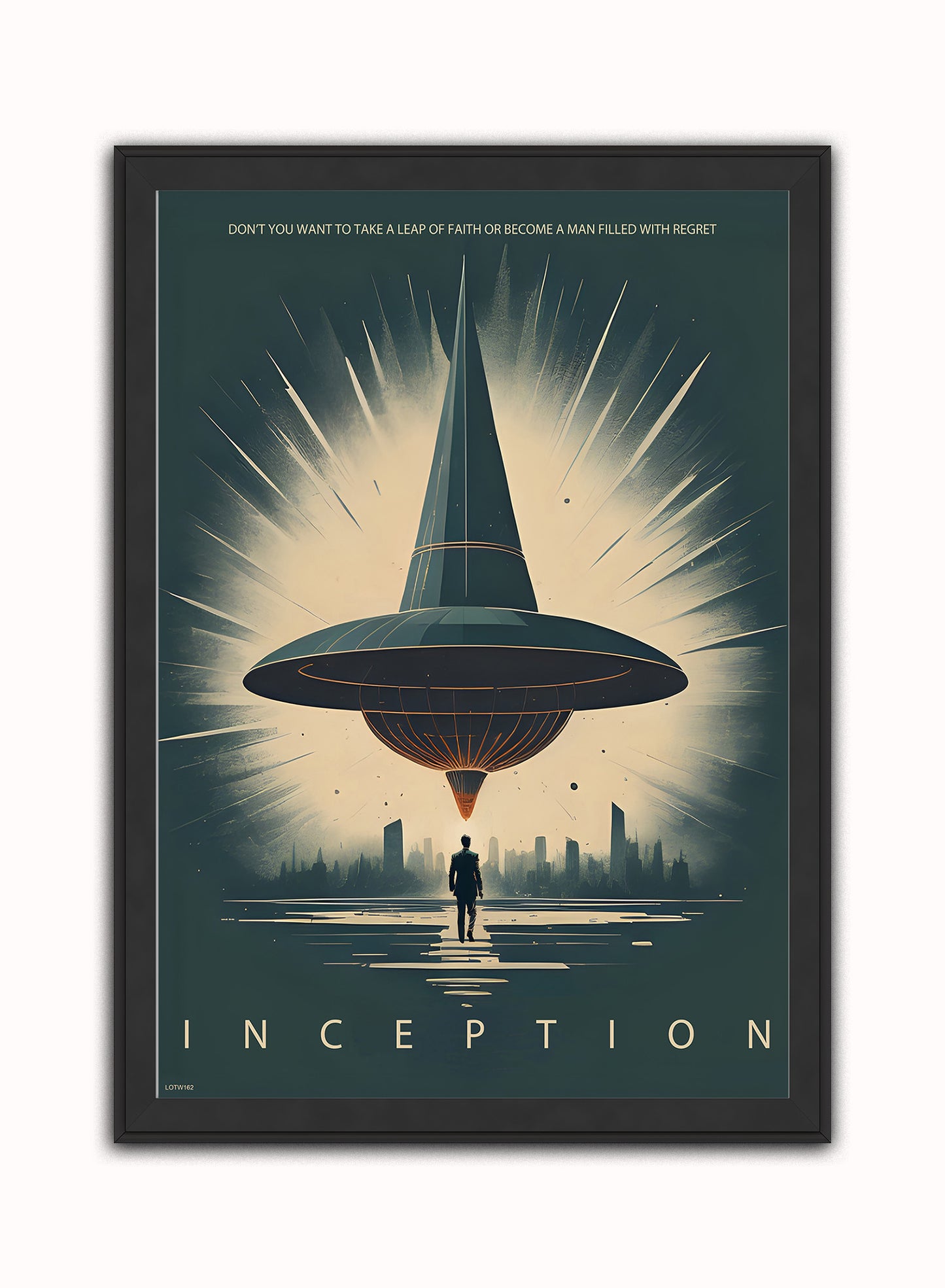 Inception "Totem" inspired Vintage Poster Wall Art Print 50x70cm Black Frame