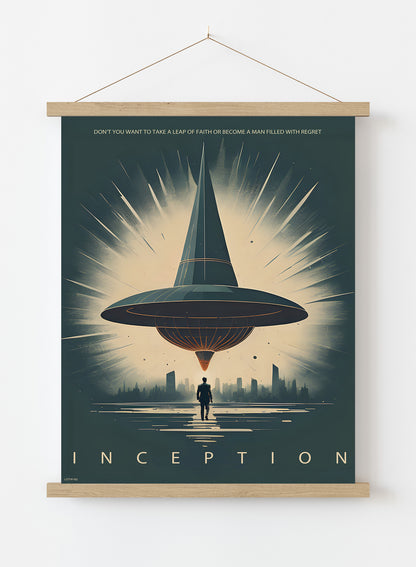 Inception "Totem" inspired Vintage Poster Wall Art Print 50x70cm Poster Hanger