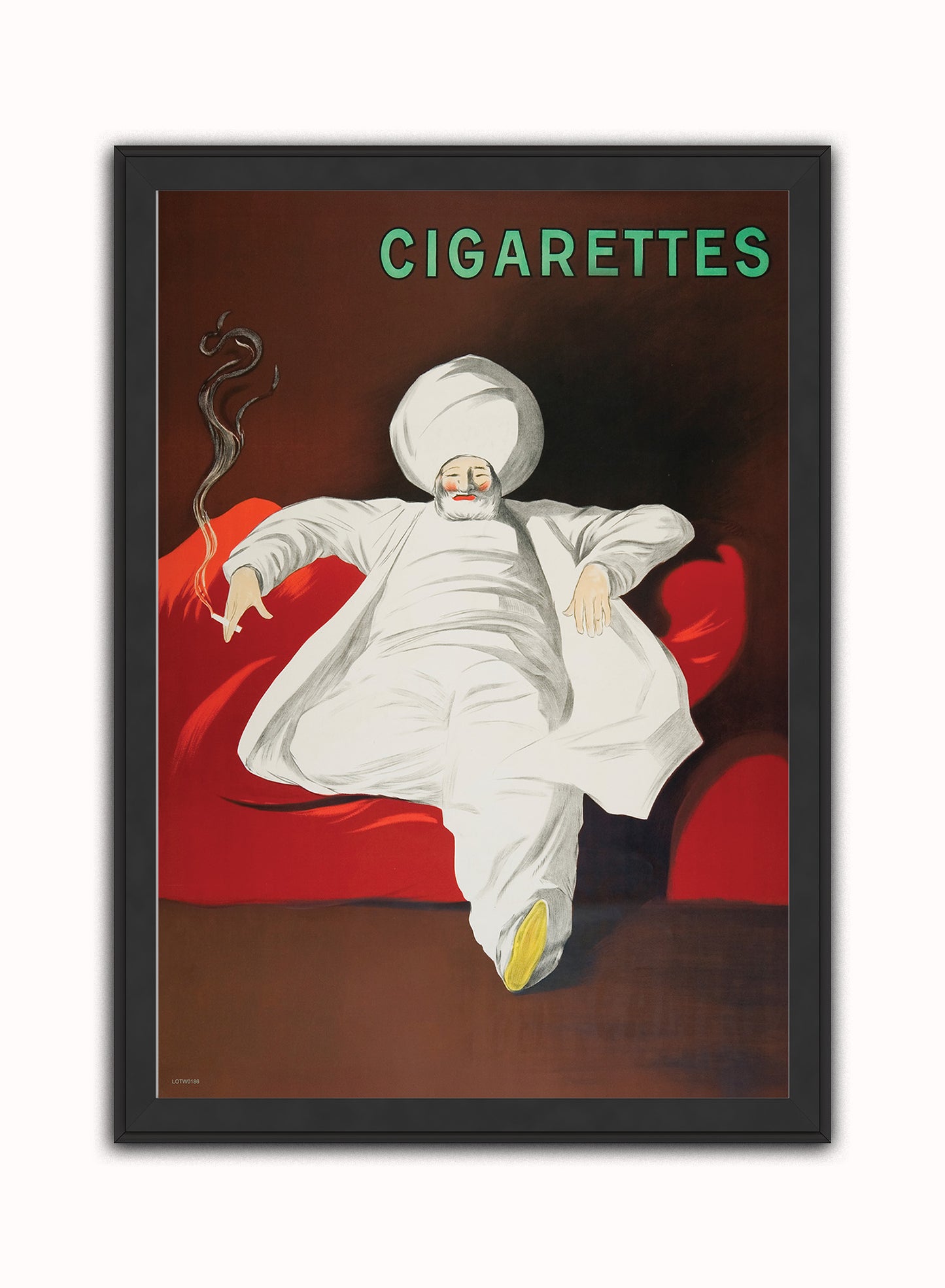 JOB Cigarettes by Leonetto Cappiello Print – Leonetto Cappiello Vintage Poster Wall Art 50x70cm Black Frame