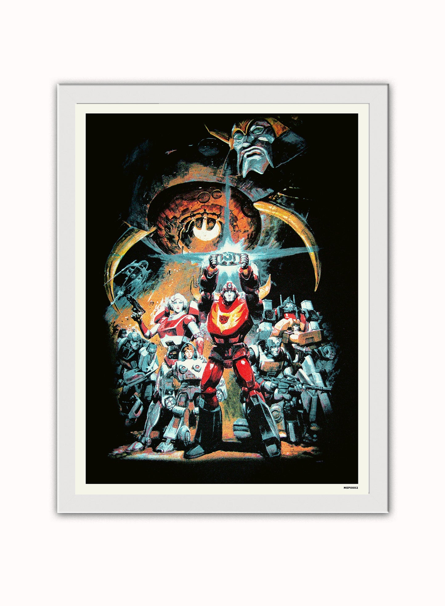 Transformers The Movie Poster Art Print Vintage Poster Wall Art Print 30x40cm White Frame