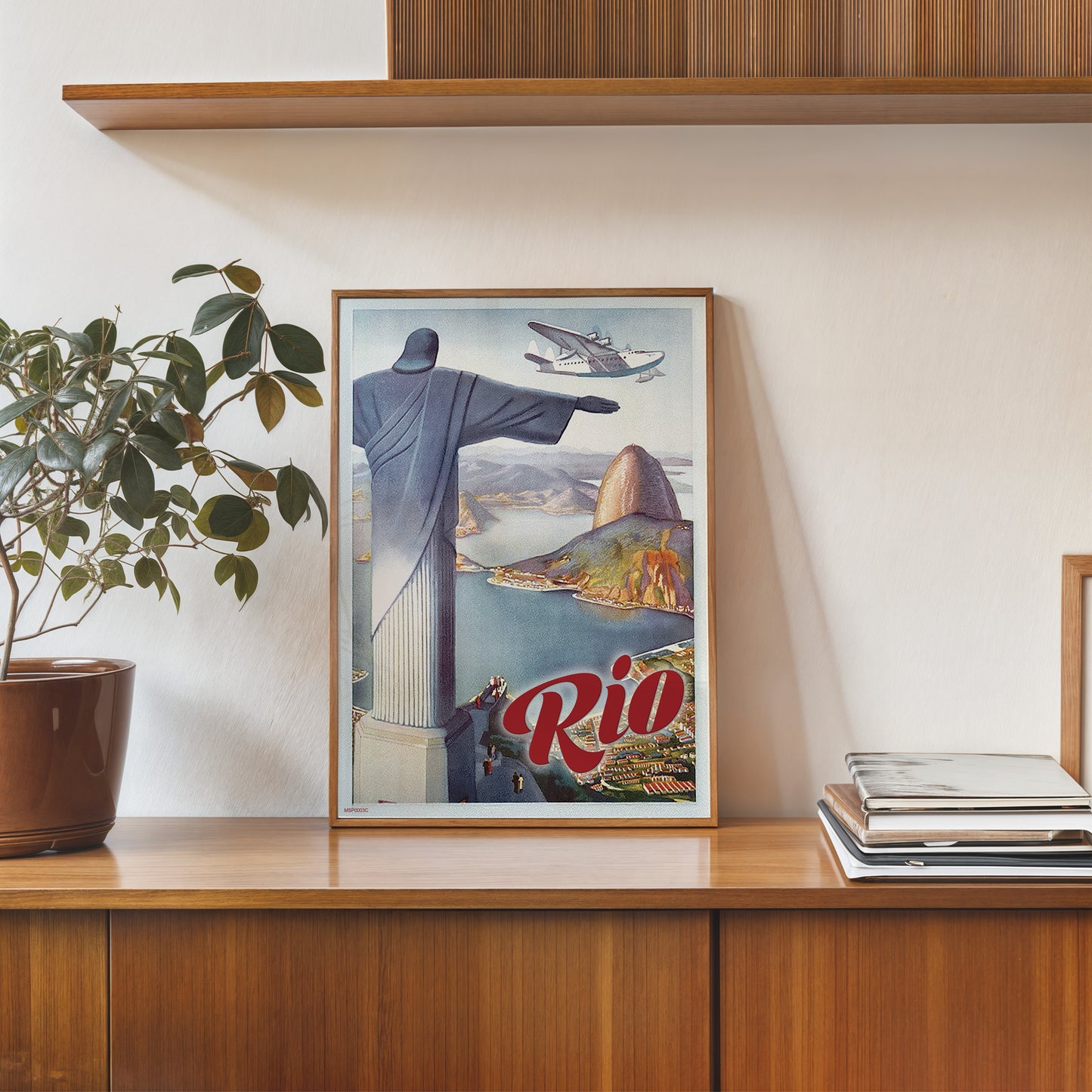 Flying Down to Rio,Vinatge Travel Poster by Paul George Lawler 30x40cm Art Print